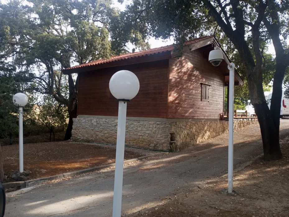Wooden chalet exterior